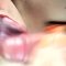 Alexandra Grace Orange Nails Red Lips Handjob into Mouth